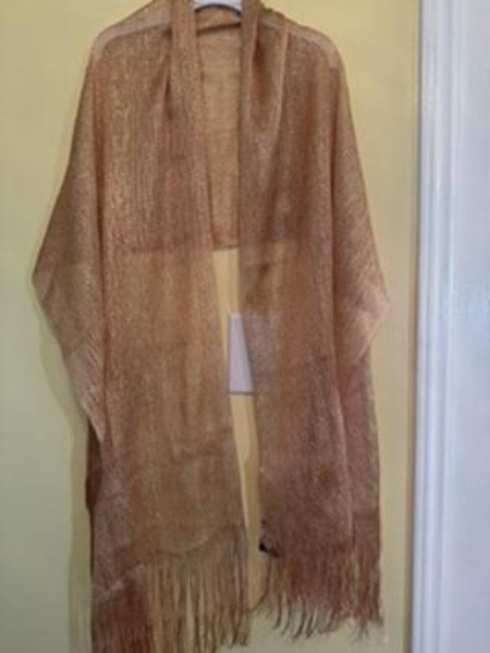 Sparkling Gold Shawl/Wrap/Scarf - Picture 4 of 7